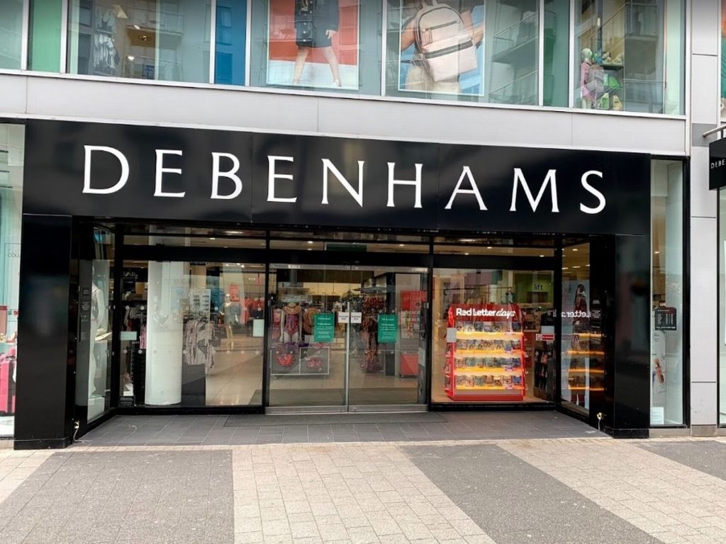 Debenhams si-a inchis toate magazinele