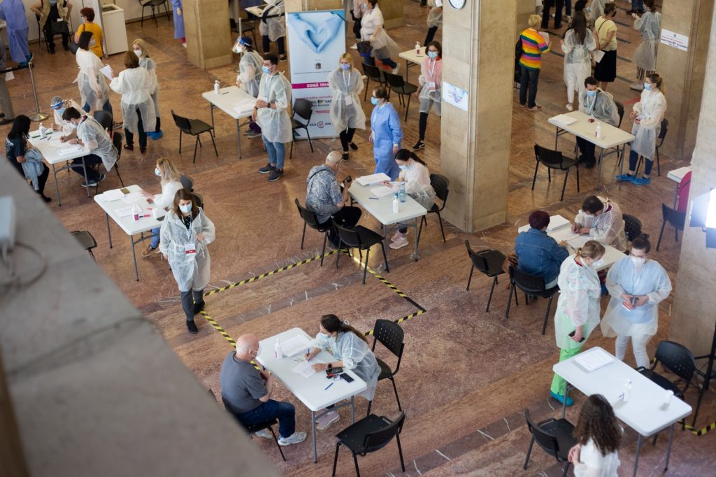 Sala Palatului, una dintre locațiile Maratonului de vaccinare
