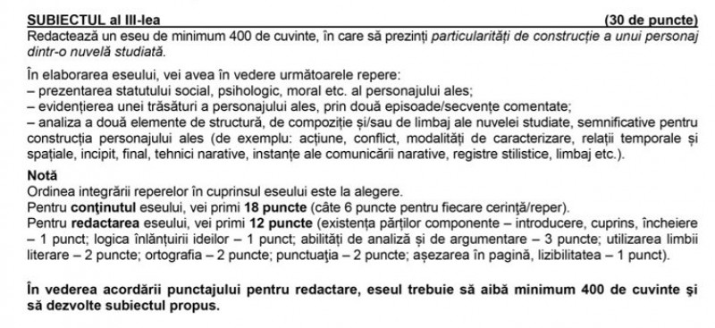 Subiecte Română BAC 2021. Ce a picat la profilul uman