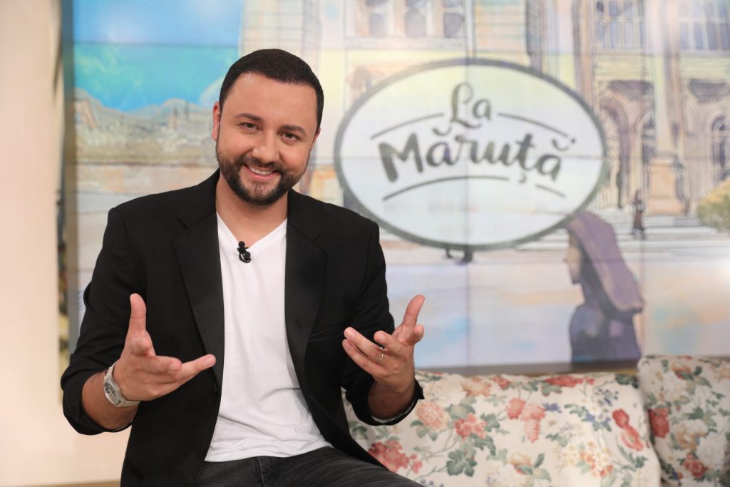 Cătălin Măruță, într-o situaţie jenantă la TV din cauza unui invitat. Întrebarea care l-a pus în dificultate pe soţul Andrei: „De mic”