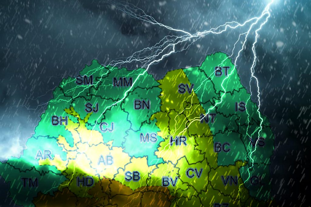 Vremea se schimbă radical. Revin ploile şi furtunile puternice. Care sunt zonele afectate