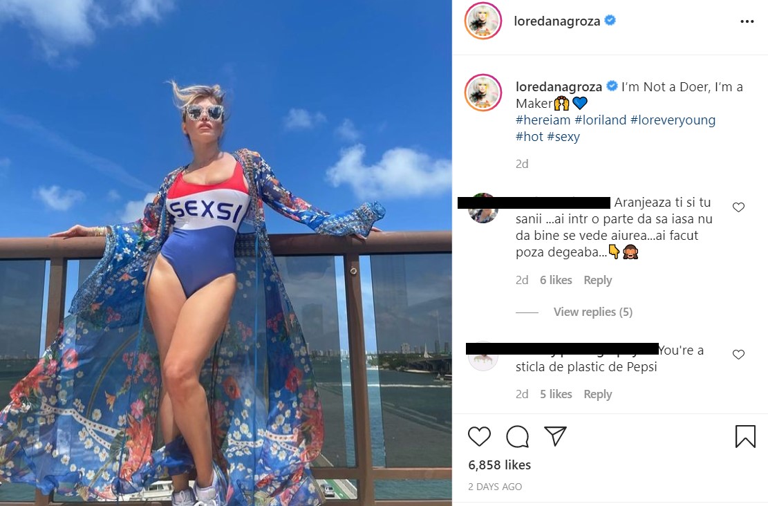 Loredana Groza, pusă la punct pe Instagram