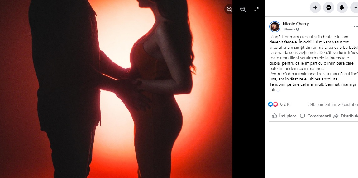 Nicole Cherry a confirmat sarcina