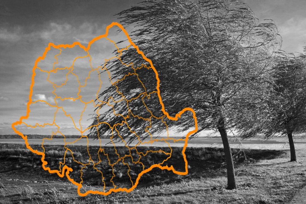 Meteorologii au anunţat cod portocaliu de ploi şi de vijelii. Zonele afectate