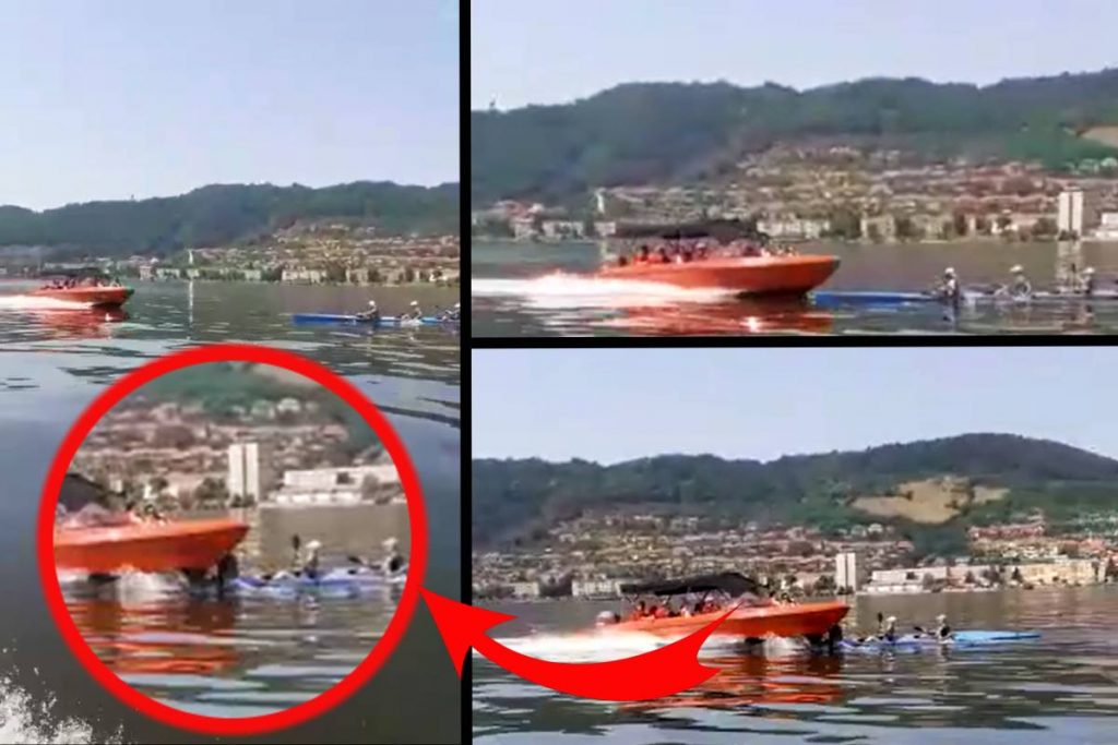 O barcă cu motor a intrat într-un caiac cu patru sportivi pe Dunăre. În ce stare se află acum sportivii. Video