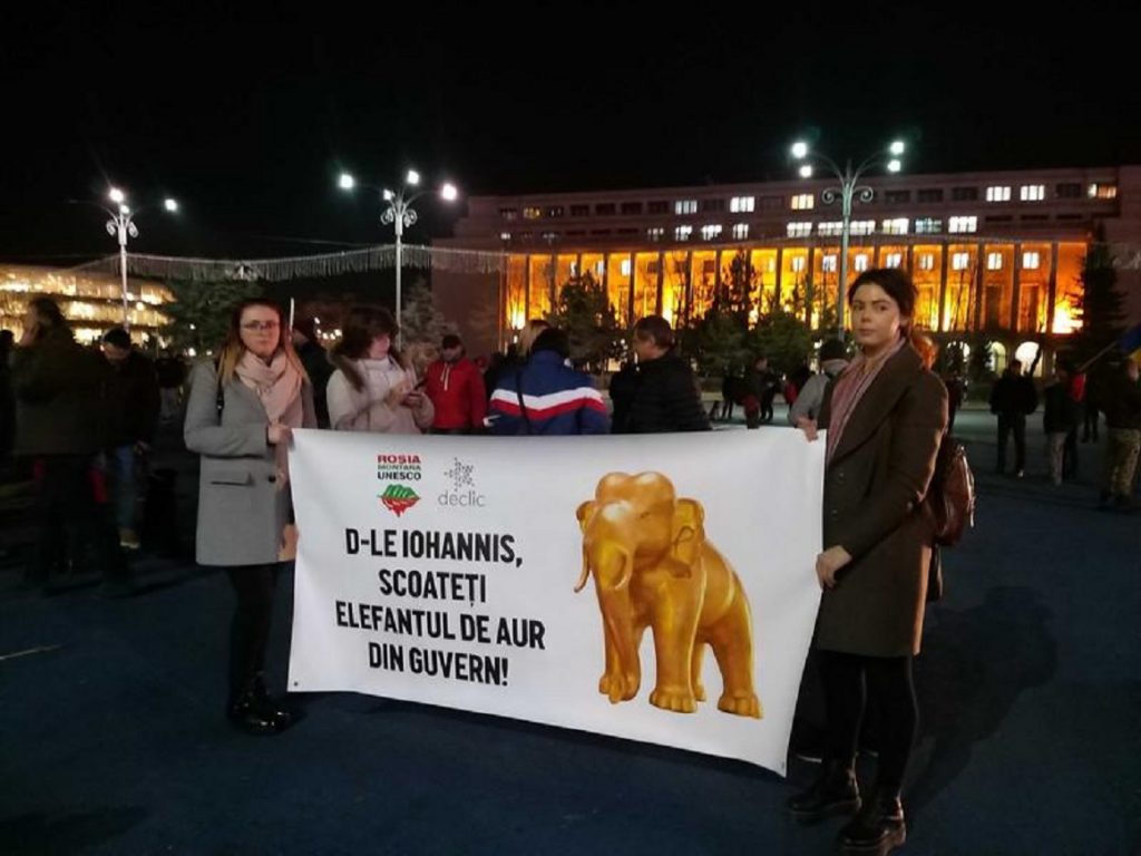 Protest pentru Rosia Montana