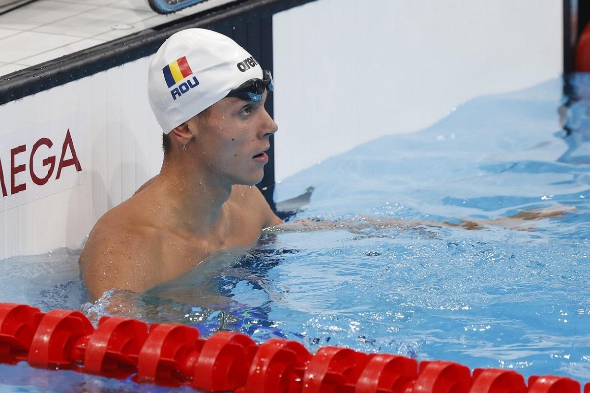 David Popovici s-a calificat in semifinale la proba de 100 de metri liber
