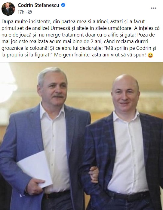 Liviu Dragnea a ajuns la spital