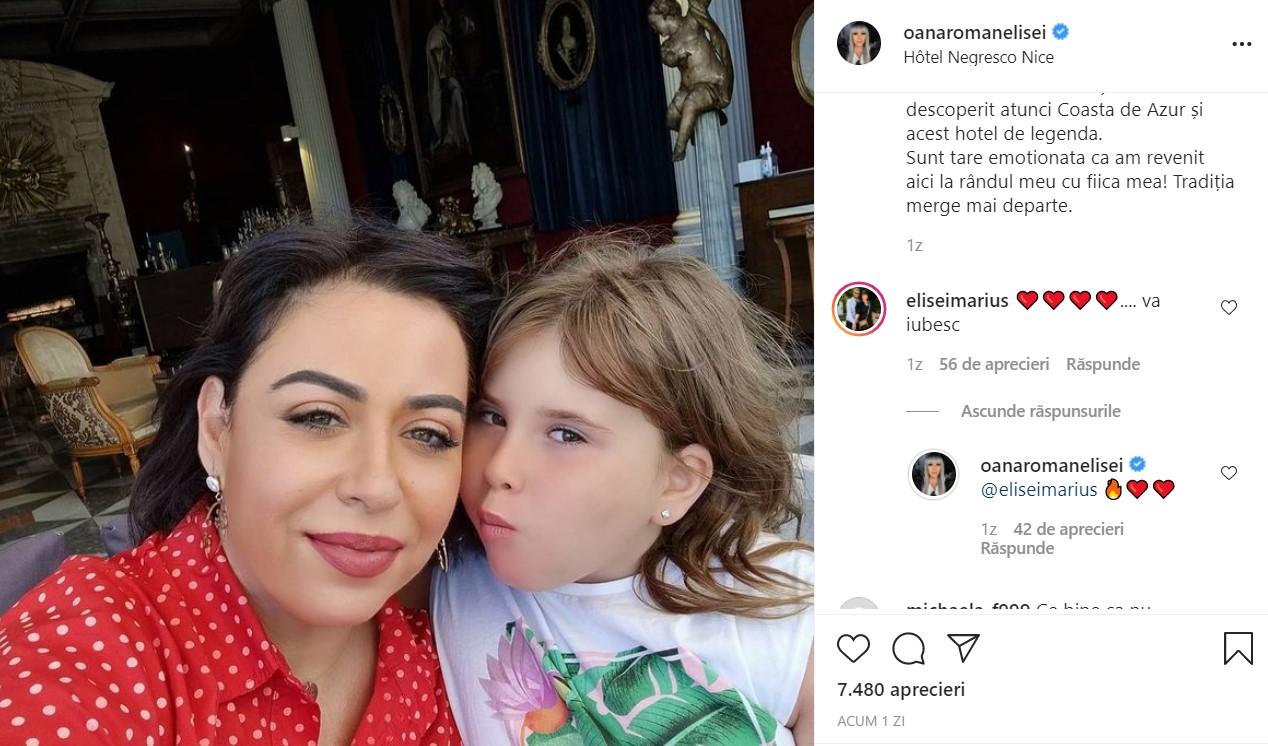 Oana Roman, amintire emoţionantă cu Mioara Roman