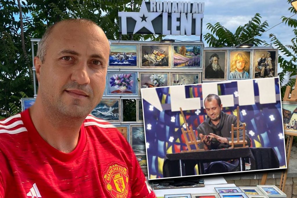 Pictorul fără un picior de la ‘Românii au talent’ vinde nuduri, la Mamaia: ‘Bărbații se amuză, ca niște liceeni virgini, doar femeile cumpără!’ EXCLUSIV