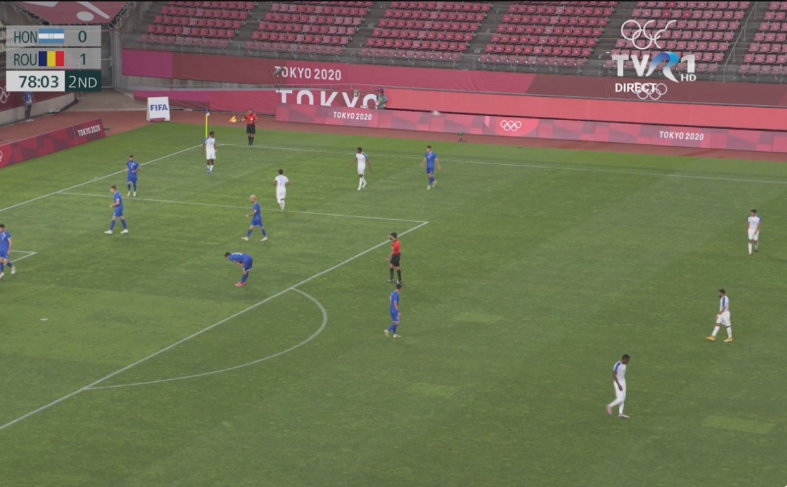 Romania castiga primul meci de la Jocurile Olimpice, impotriva selectionatei Hondurasului, scor 1-0