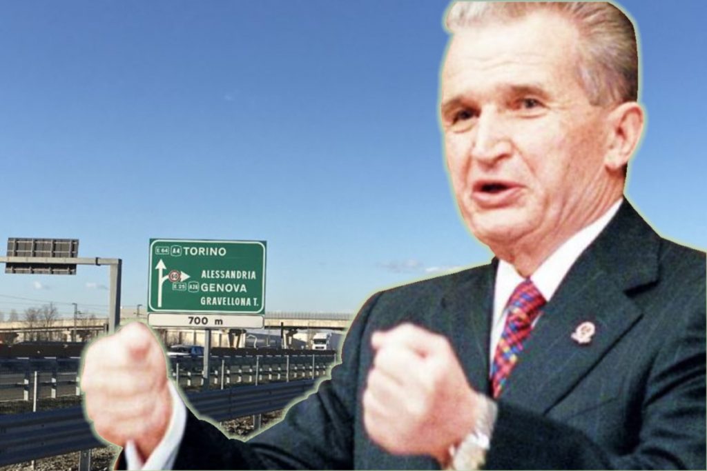 Nicolae Ceauşescu, pe străzile din Italia. Toţi şoferii din trafic au început să facă fotografii după ce au văzut mesajul uimitor al unui şofer de TIR
