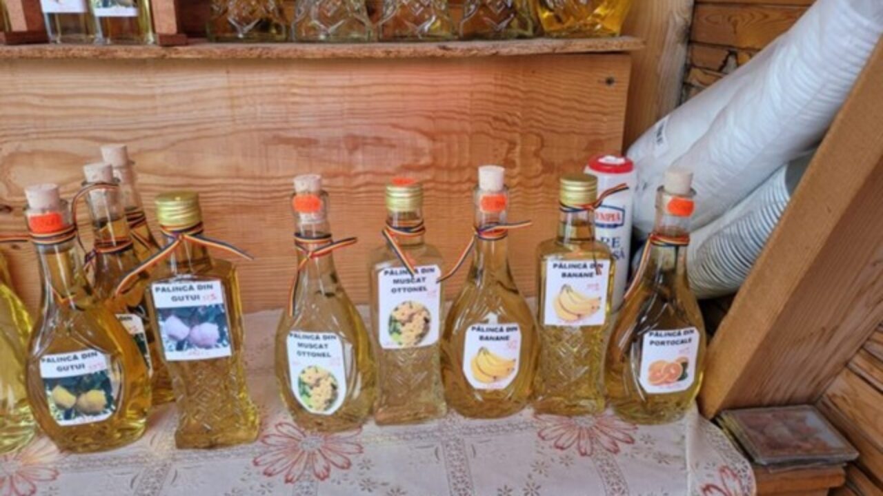Palinca contrafacuta la Bran