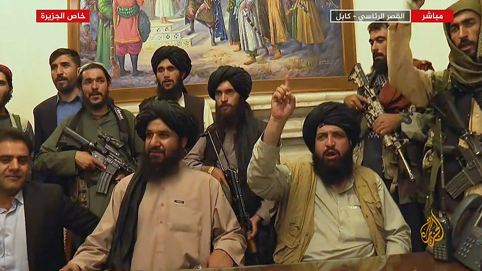 Talibanii, conferință de presă victorioasă la Kabul