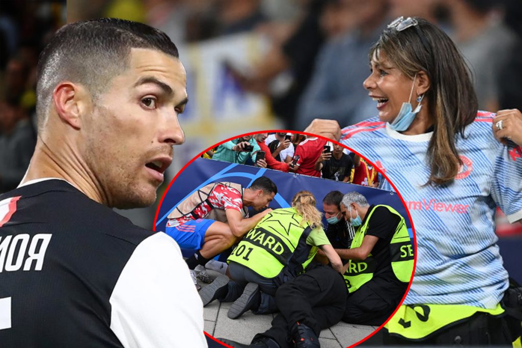 Femeia lovită cu mingea de Cristiano Ronaldo s-a speriat când s-a trezit și l-a văzut pe fotbalist. ”Am murit?”