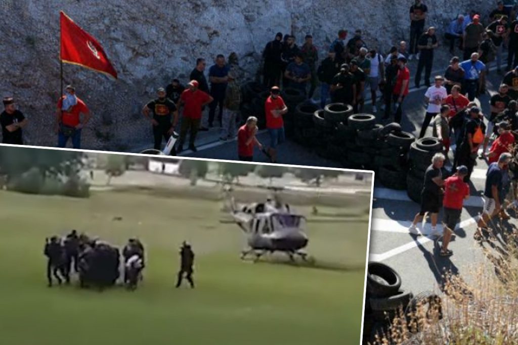 Revoltă în Muntenegru la înscăunarea noului șef al bisericii. A fost nevoie să folosească elicopterul de frica manifestanților