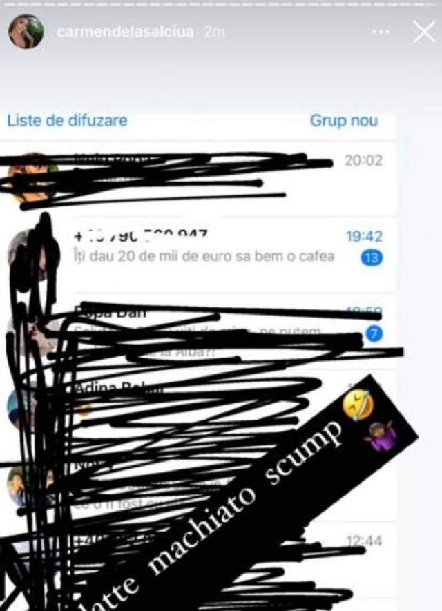 Propunerea primita de Carmen de la Salciua