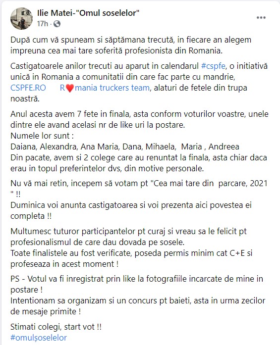 Ele sunt cele mai frumoase șoferițe de TIR din România