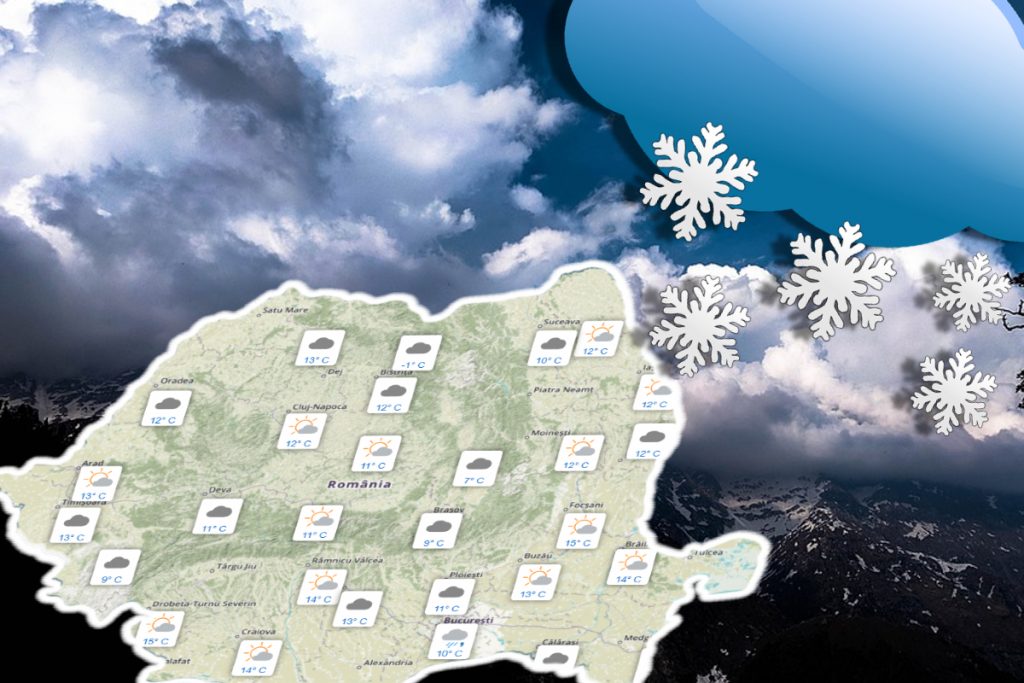 Vine iarna: Frig şi ninsori în România. Vremea, mult mai rece decât în mod normal