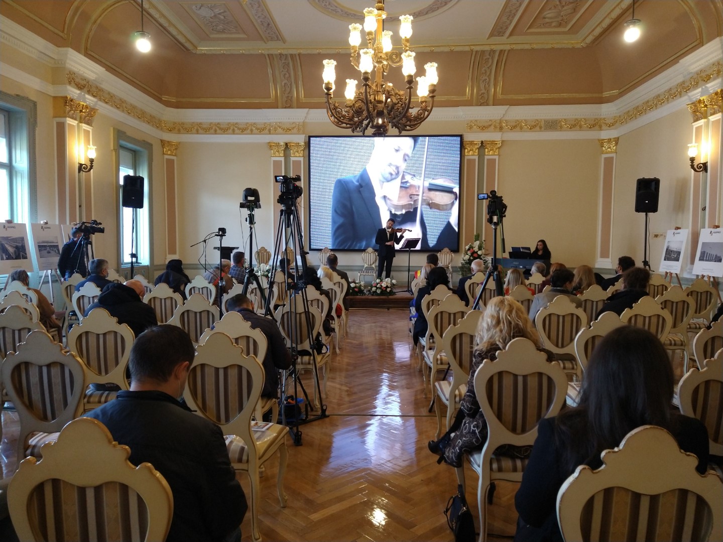 Sala Marii Uniri din Palatul Comitatului din Arad, restaurata