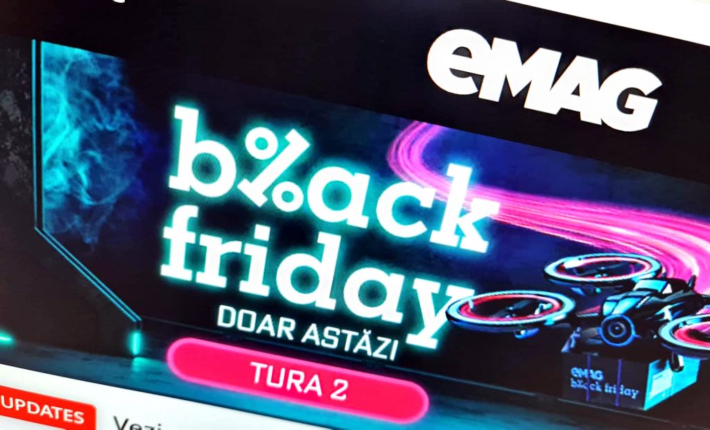 eMAG dă drumul la runda a doua de Black Friday. Telefoane, televizoare, frigidere și mașini de spălat la prețuri excepționale