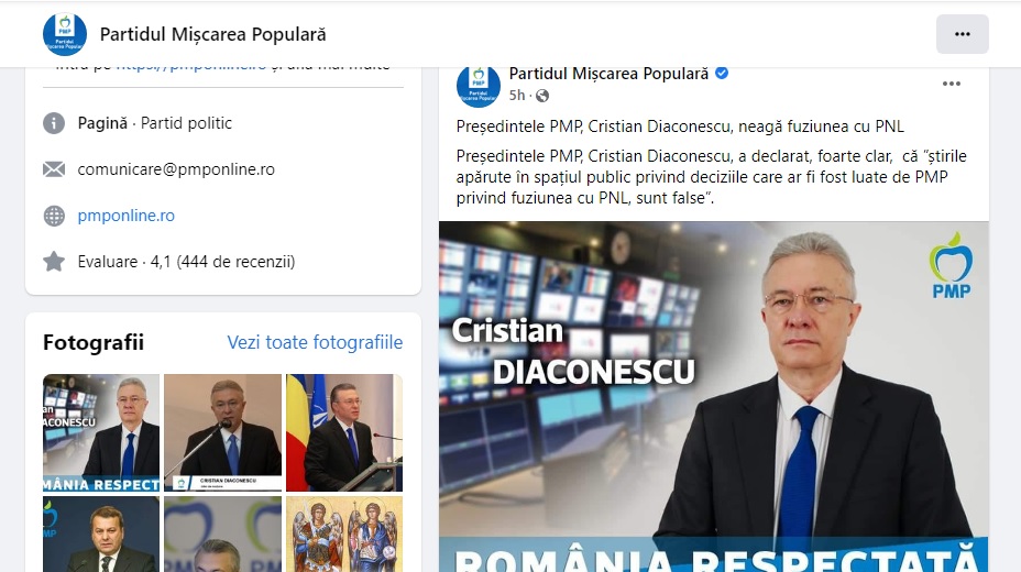 După eșecul cu PNL, PMP caută parteneri în PSD. Mai mulți lideri locali vor fuziunea cu social-democrații