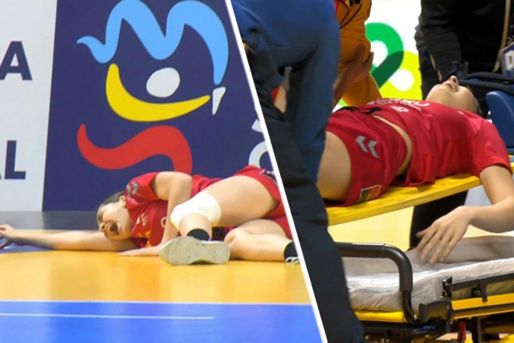 Accidentare cruntă la Campionatul Mondial de handbal feminin. Oana Borș, în lacrimi în timpul meciului România – Iran