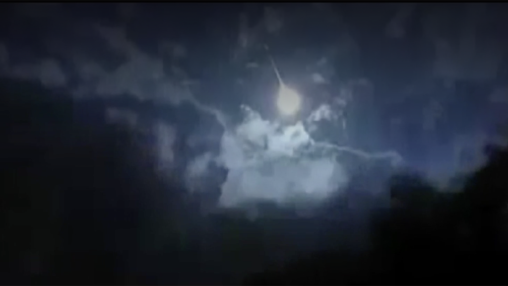 Explozia provocata de meteorit a fost simtita de americanii din zona