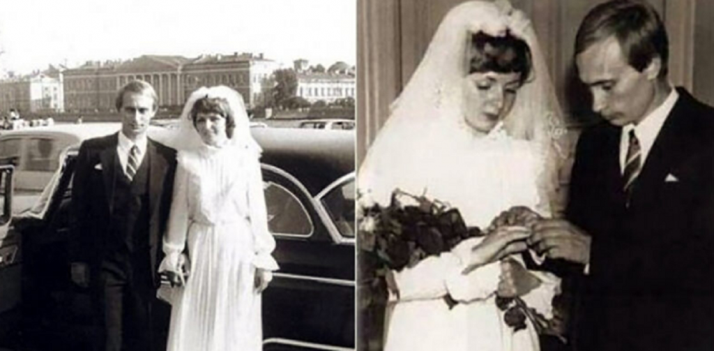 Vladimir Putin la nunta cu Lyudmila