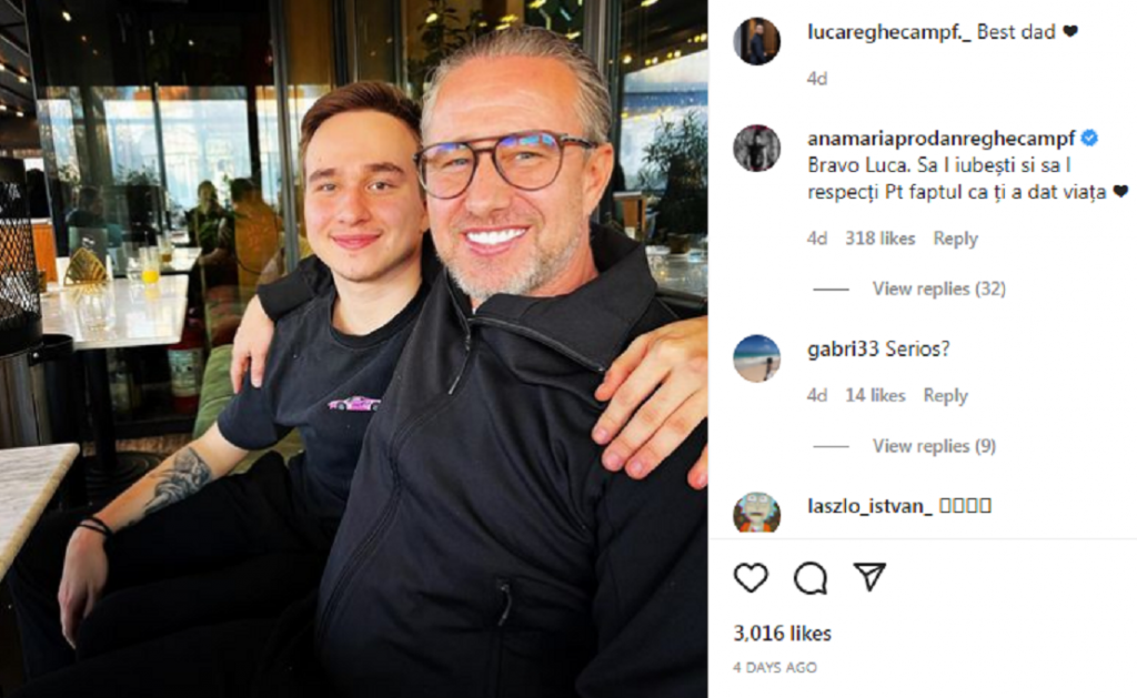 Postarea lui Reghe si comentariul Anamariei Prodan