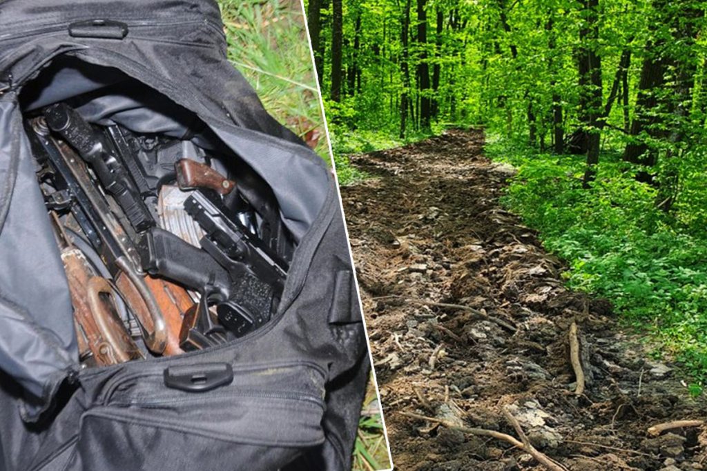 Arme și muniții, găsite într-un geamantan în pădurea Băneasa. „Erau și 4 grenade defensive”