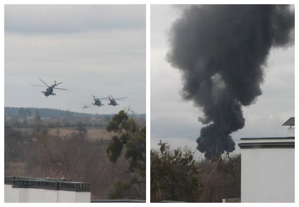 Lupte între armata rusă și cea ucraineană pentru controlul aeroportului de lângă Kiev