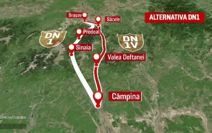Ruta alternativa dintre Valea Doftanei (judetul Prahova) si Bradet (judetul Brasov)