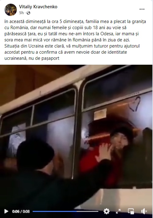 Situaţie înfiorătoare. Mii de bărbaţi din Ucraina şi-au adus familiile la graniţa cu România şi s-au întors să lupte pentru ţară