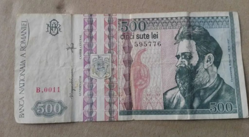 Bancnota cu Constantin Brancusi ar valora 1000 de lei acum