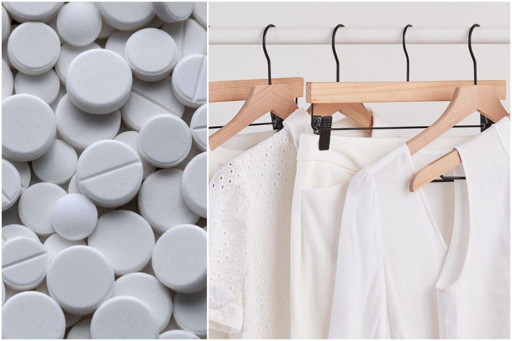 A pus aspirină peste aceste haine. Aşa a scăpat de o mare problemă a gospodinelor