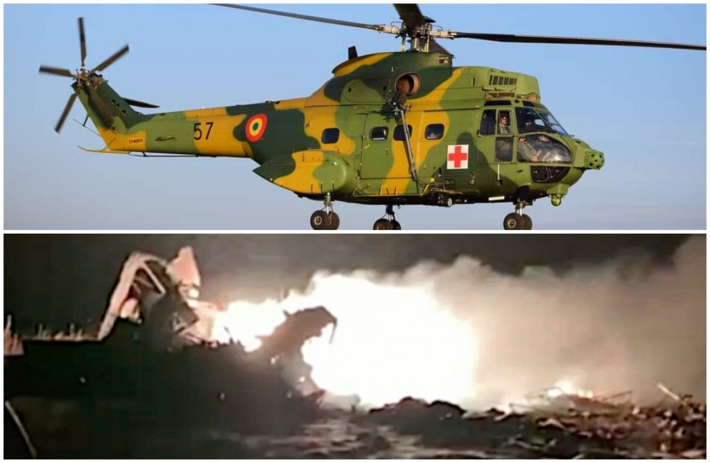 Accident aviatic Dobrogea. Primele imagini după prăbușirea elicopterului. Iohannis, mesaj de condoleanțe