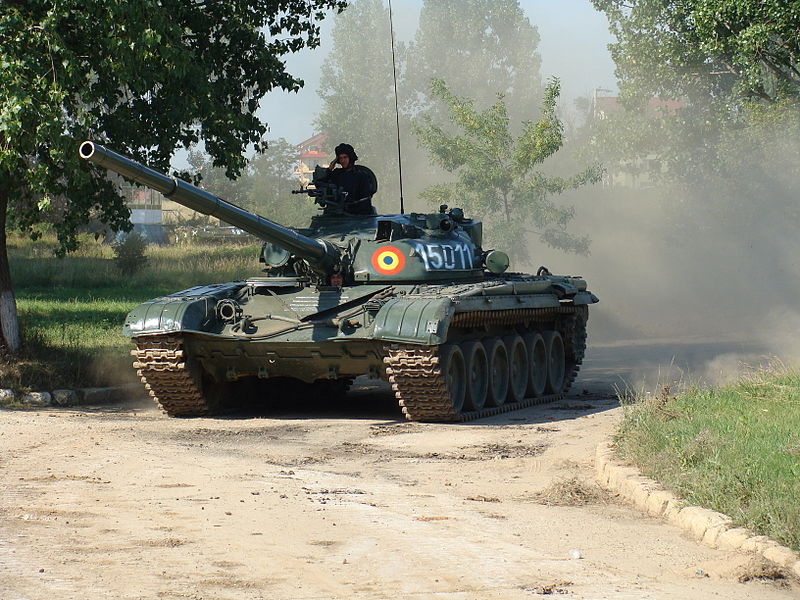 Exercitiu cu tancuri T-55