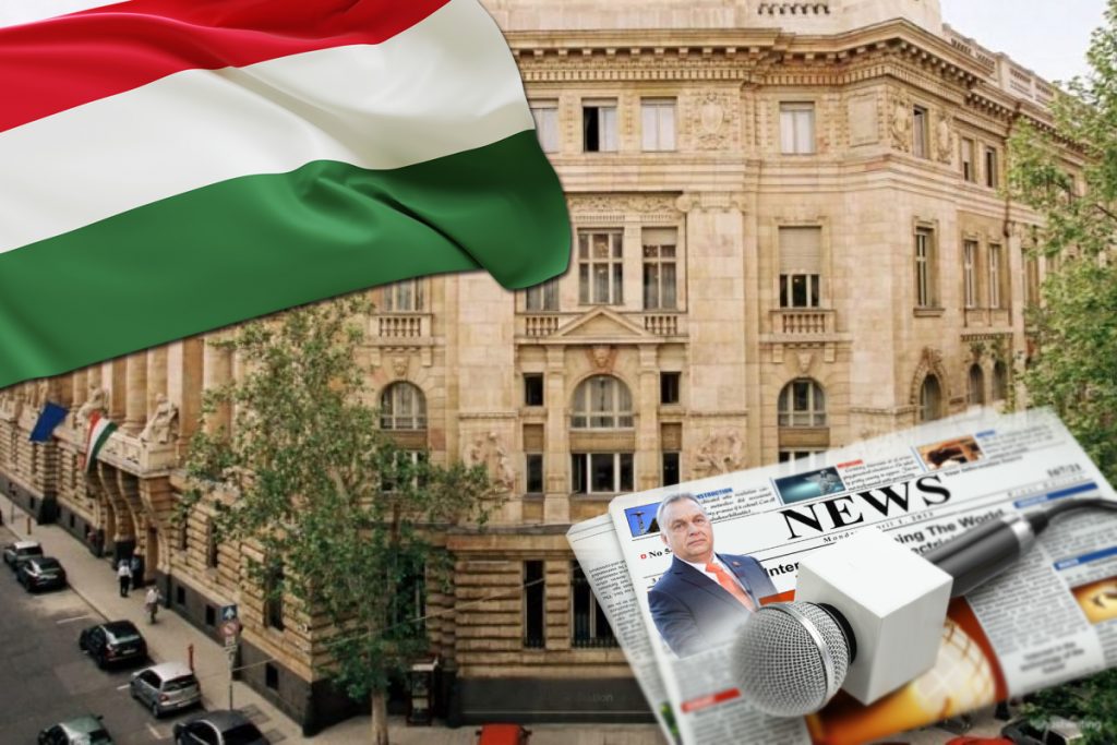 Mesajul care a apărut în fața televiziunii publice din Ungaria. De ce sunt acuzați jurnaliștii pro-Viktor Orban