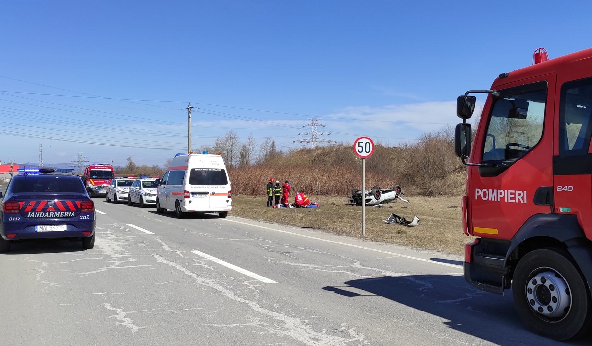 Accident grav la o cursa de masini din Brasov