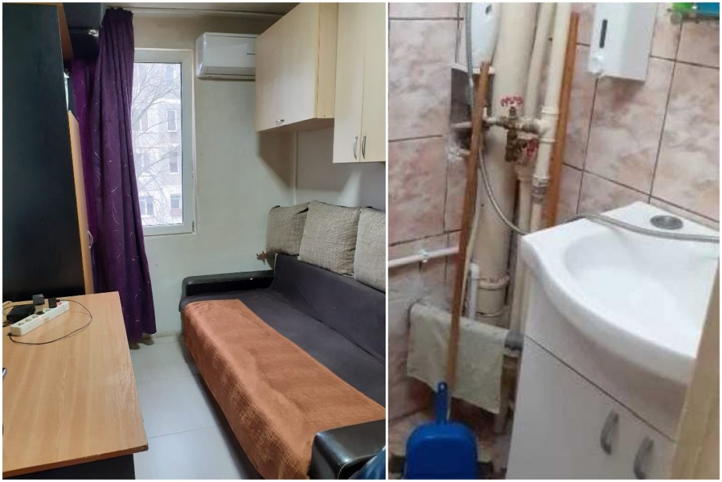 Cea mai mică garsonieră din Galați o eclipsează pe cea din Cluj. Prețul incredibil cerut pentru doar 10 metri pătrați