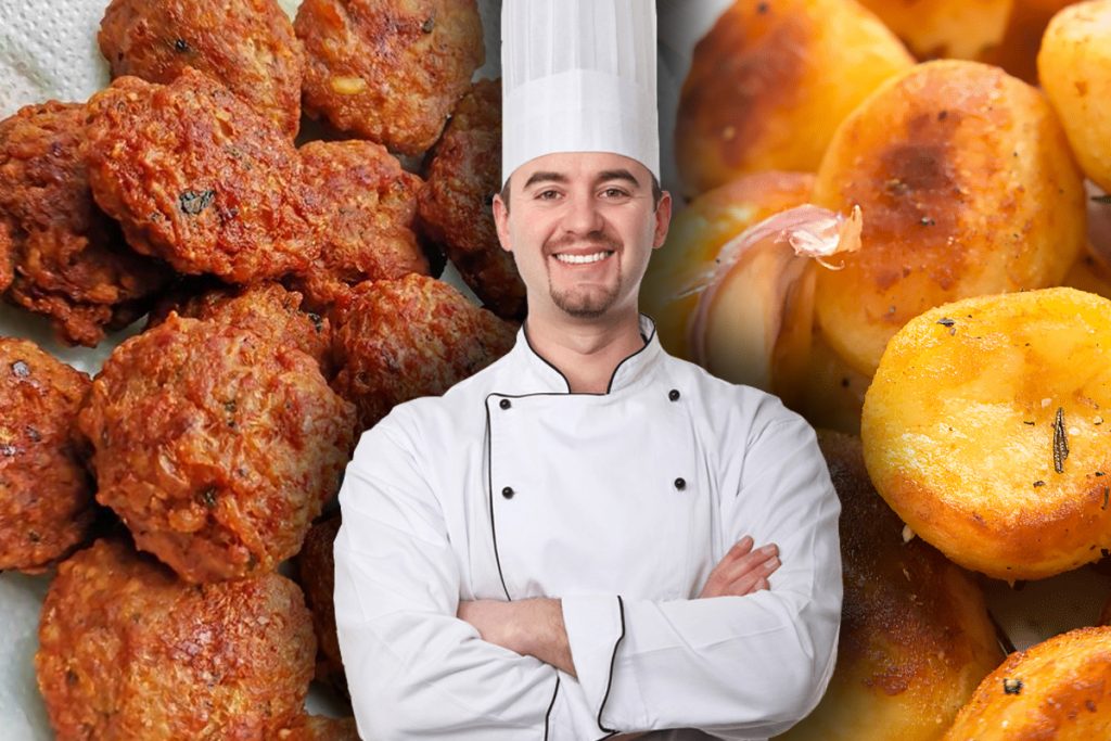 Chiftele leneșe cu cartofi copți. Cum să faci rețeta precum marii bucătari