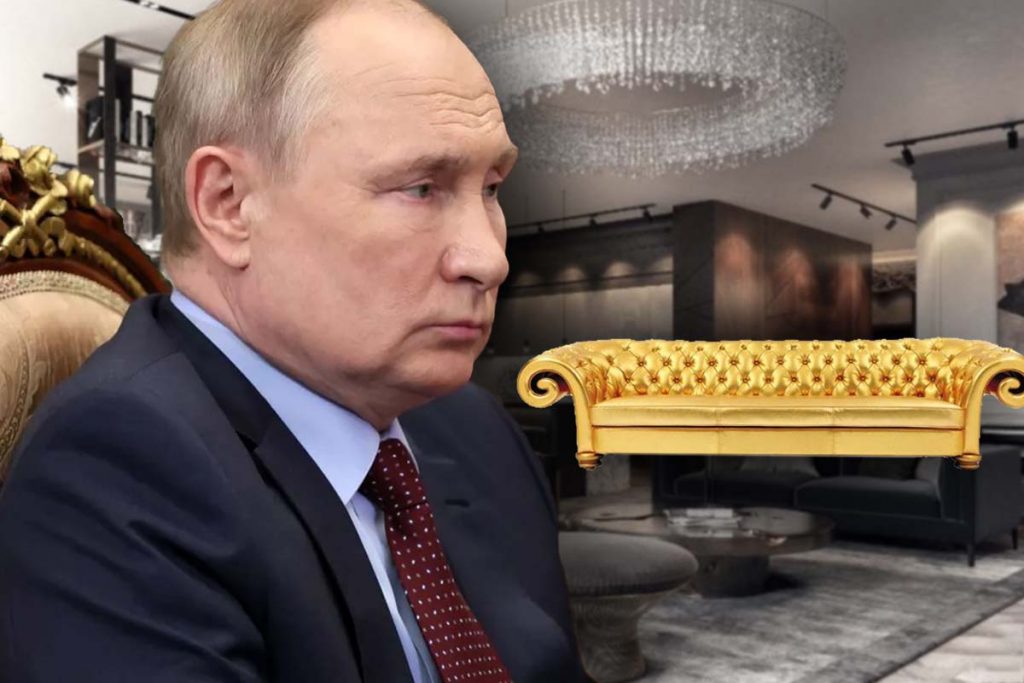 Cum arată apartamentul de lux al fiicei secrete a lui Putin. Are trei etaje și o canapea cu foiță de aur
