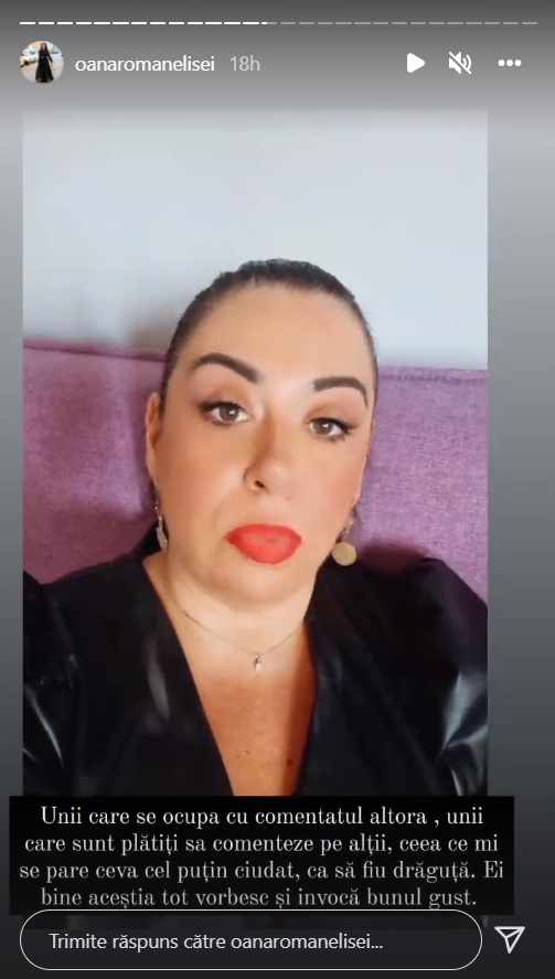Oana Roman le dă replica Iuliei Albu şi Romaniţei Iovan. Ce le-a transmis după ce au criticat felul în care vedeta se îmbracă