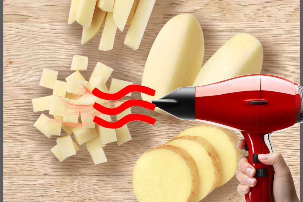 A uscat cartofii pentru prăjit cu feonul. E un truc de milioane, o să vrei să faci şi tu aşa