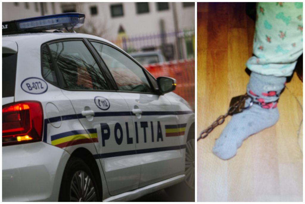 Caz revoltător într-o comună din Dolj. O fetiță de 10 ani era ținută în lanț de bunica ei