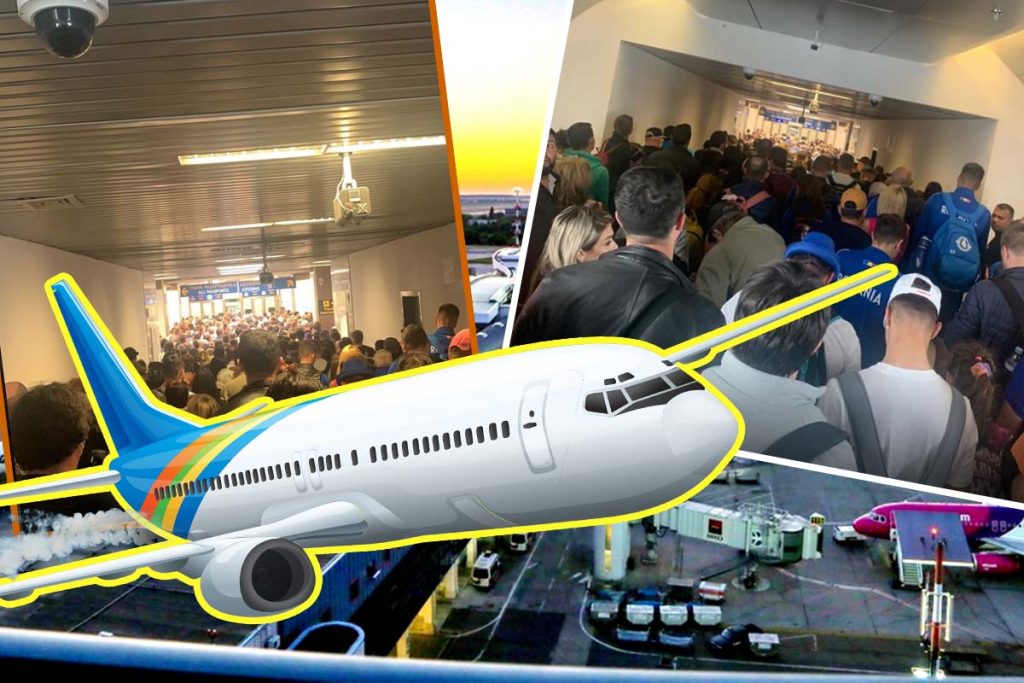 Cozi uriaşe şi căldură greu de suportat. Călătorii din aeroportul Otopeni se plâng de condiţiile de la controlul paşapoartelor