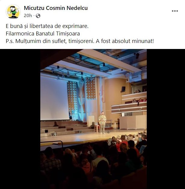 Ironia sorții la Timișoara. După ce Jador a fost interzis, Filarmonica a găzduit un spectacol cu înjurături