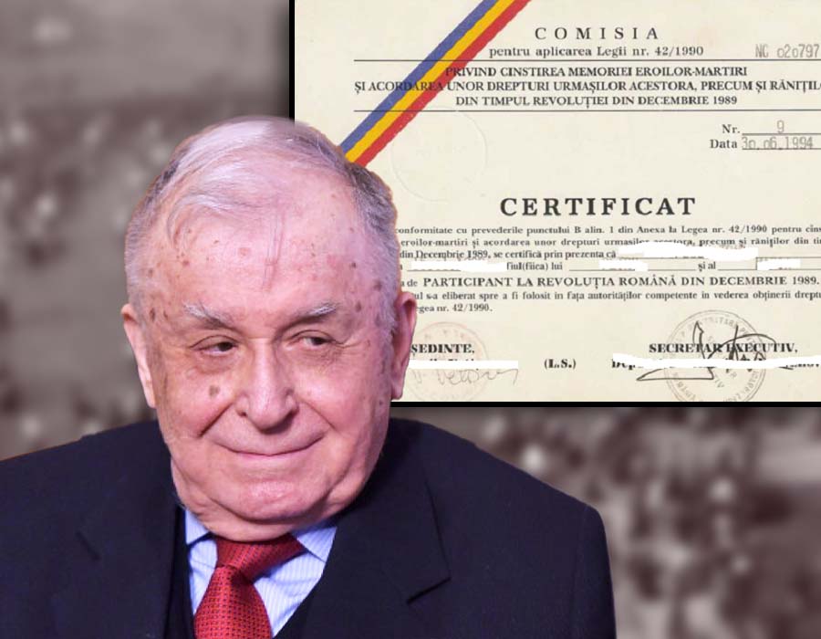 Lovitură dură pentru Ion Iliescu. Cine a ajutat, de fapt, la retragerea certificatului său de revoluționar