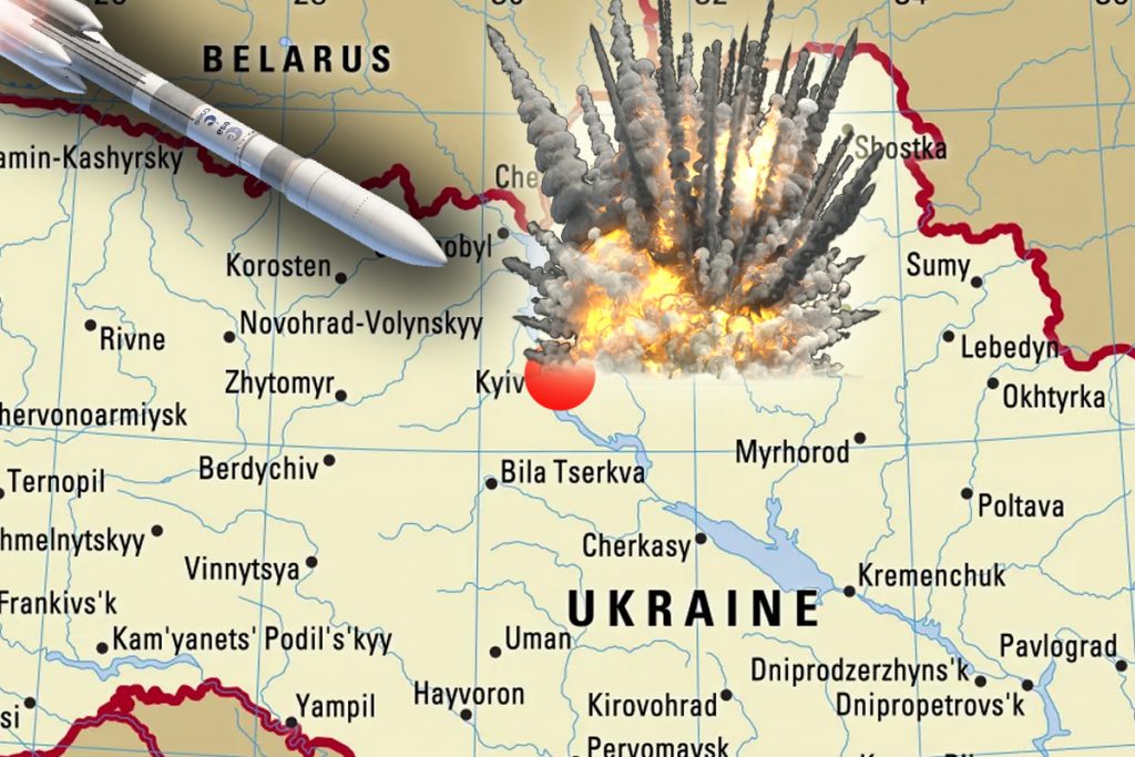 Noi bombardamente în Kiev. Capitala Ucrainei, atacată cu rachete rusești, după trei săptămâni de liniște
